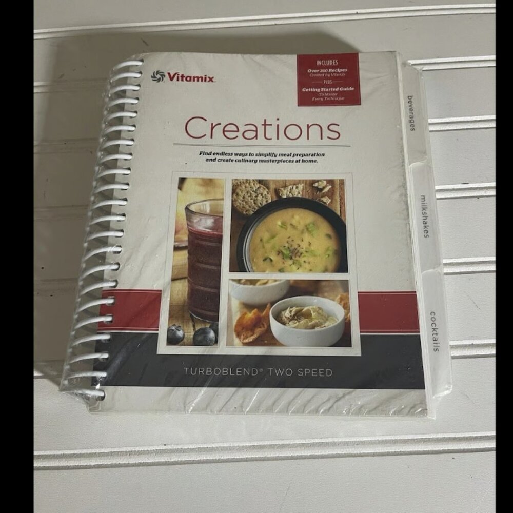 NEW Vitamix Blender Creations Recipe Cookbook 2013 Tabbed Book Recipes Vita Mix